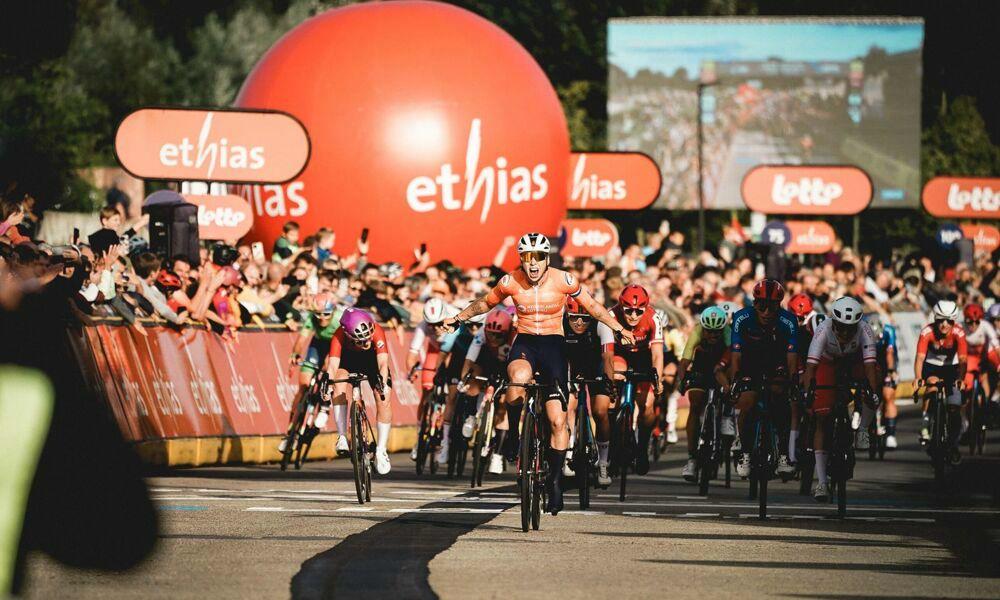 Lorena Wiebes steekt na zinderende sprint haar tweede Europese titel op zak