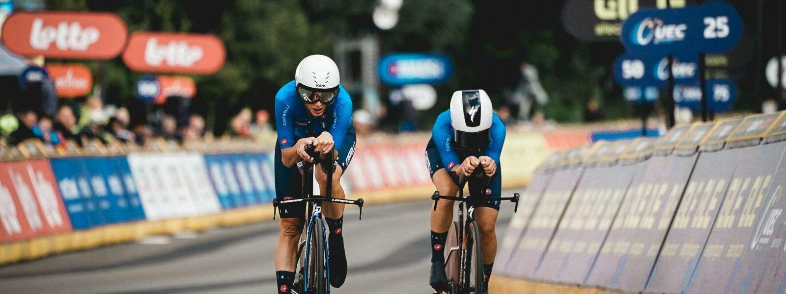 Italië verovert tweede Europese titel in de Elite Team Time Trial Mixed Relay